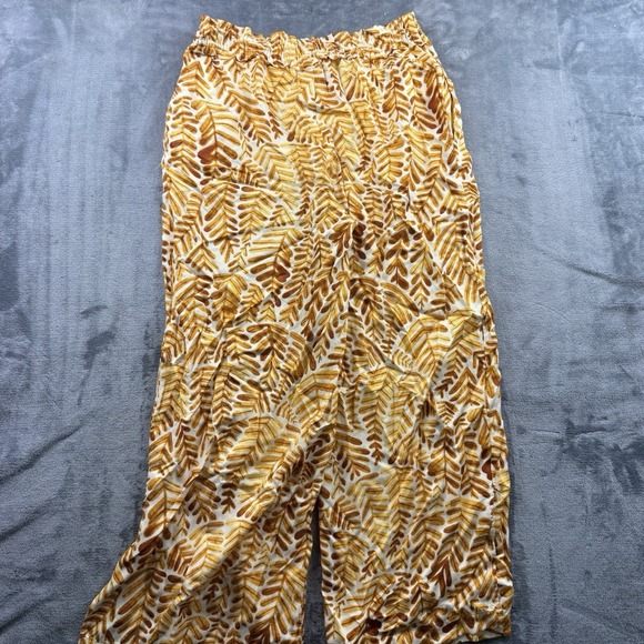 Anthropologie Cecelia Pettersson Wide Leg boho Pull On Floral Print Pants size M - Picture 5 of 7